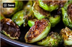Roasted Brussel Sprouts with Apples & Pistachios